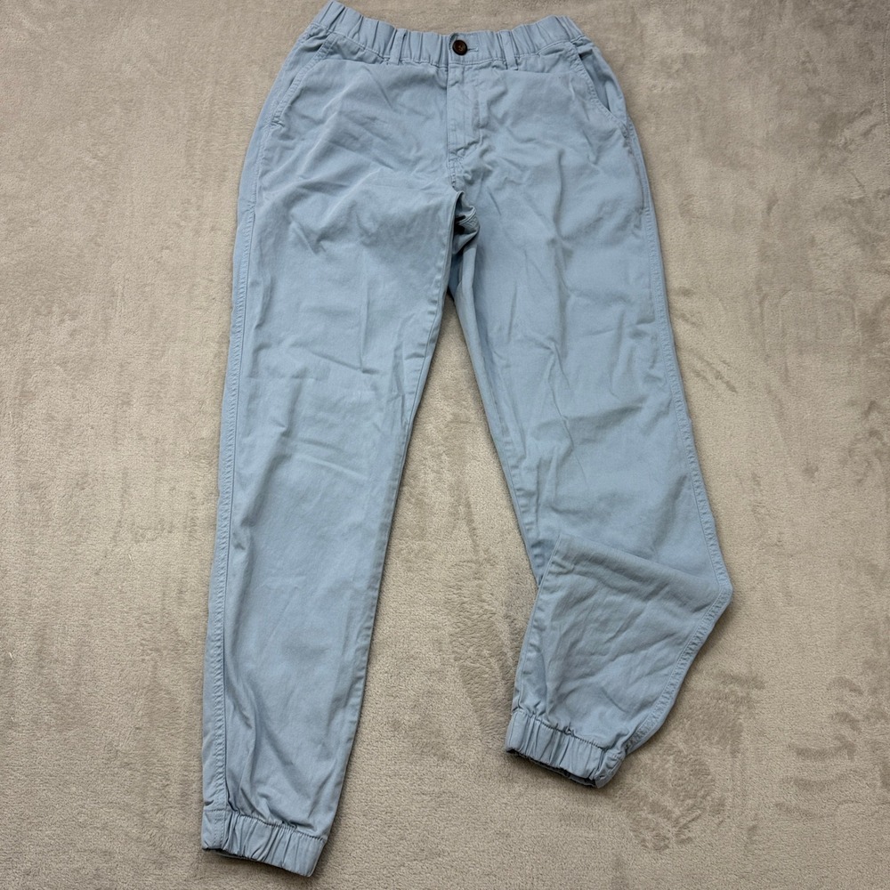 Bearbottom Clothing Jogger Pants Mens Size Small Light Blue Cotton Stretch Chino